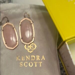 Kendra Scott Pink Dangle Earrings with Rose Gold Frame.No DM. Poshmark sale only